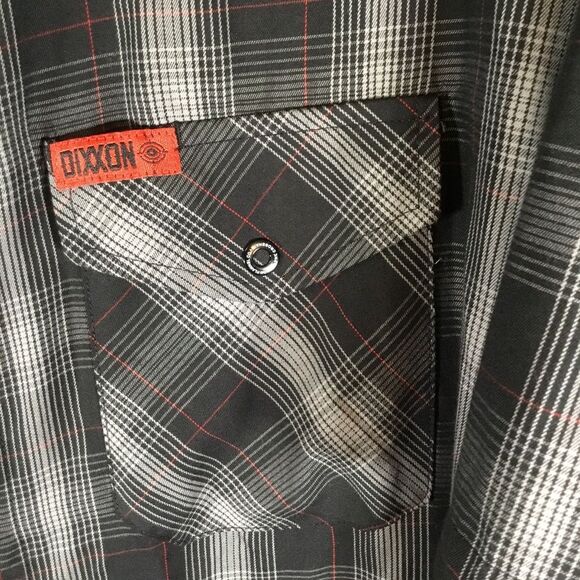Dixxon Crosshair short sleeve snap button shirt men’s size XL - Picture 3 of 7